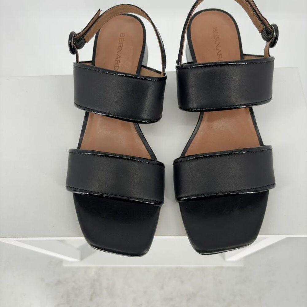 Bernardo Black Leather Heels